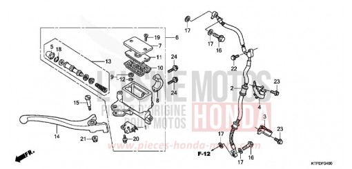 FR. BRAKE MASTER CYLINDER SH150SB de 2011